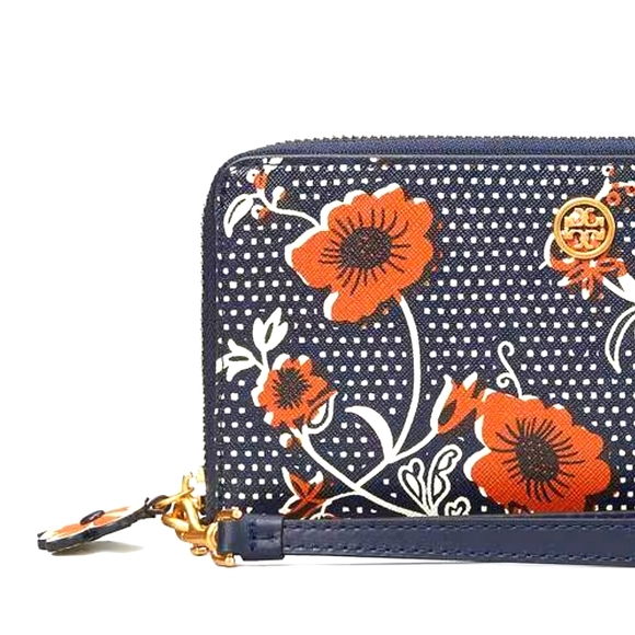 NEW~ Tory Burch Blake Printed Retro Batik Wallet - Picture 6 of 6